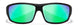 ACOME22 - Wheeler Captivate Pol Green Mirror/matte Black Frame - Captivate Polarized Green Mirror