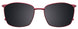 30 - Satin Dark Red & Shiny Gold