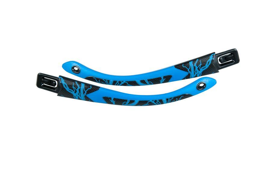 YFFLA04T Matte Black W Lightning / Electric Blue Temples