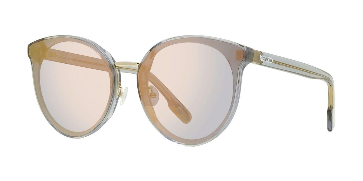 20C - Shiny Transparent Grey - Light Grey &amp; Rose Gold Flash