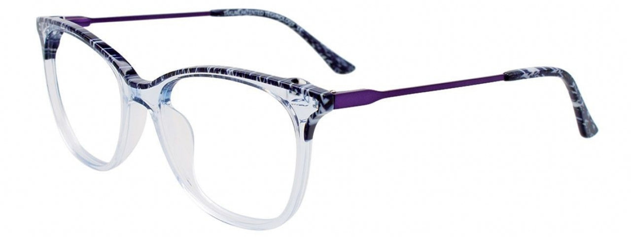 50 - Blue Marbled & Crystal Light Blue/Matt Violet