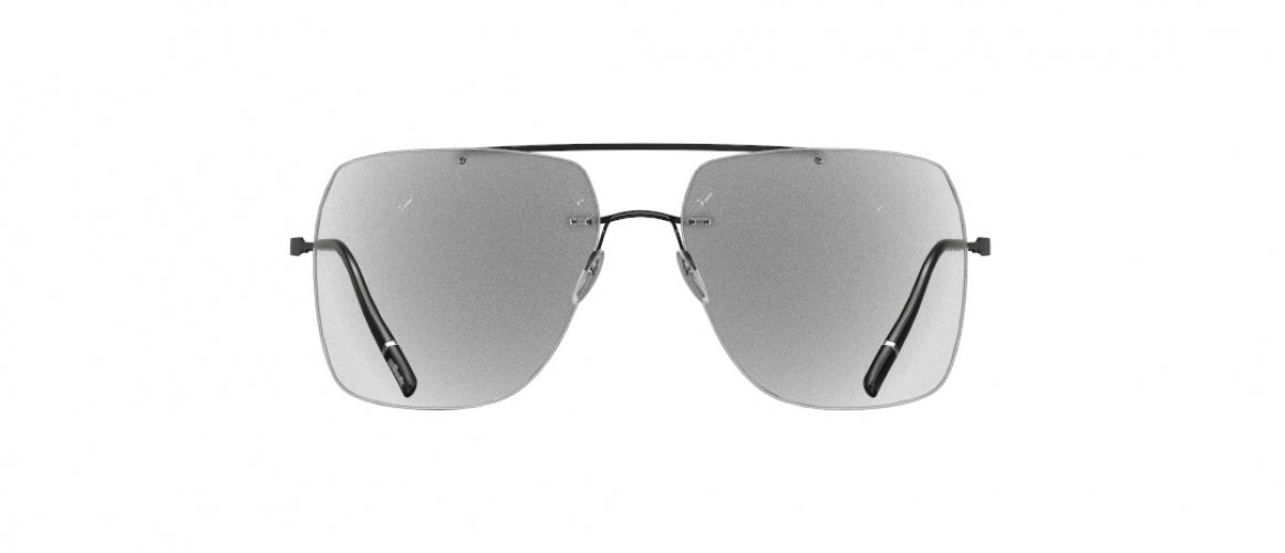 9040 - Pure Black - SLM Silver Mirror Gradient