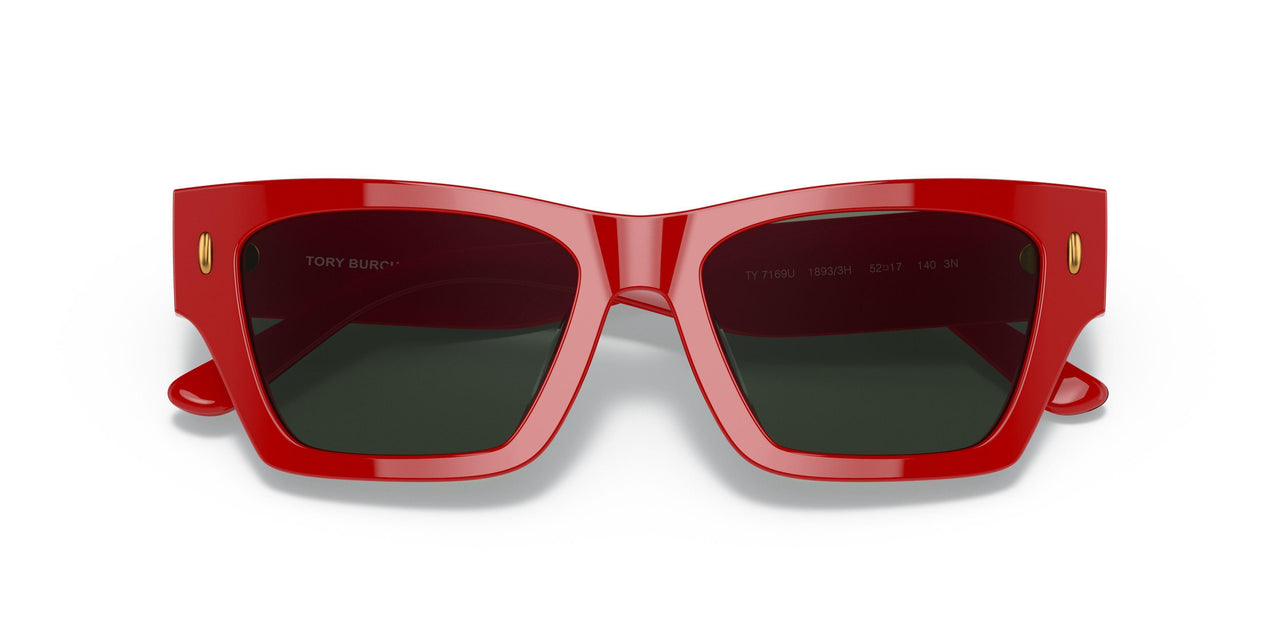 18933H - Red - Solid Dark Green