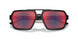 DG008F - Black - Dark Grey Mirror Blue/red