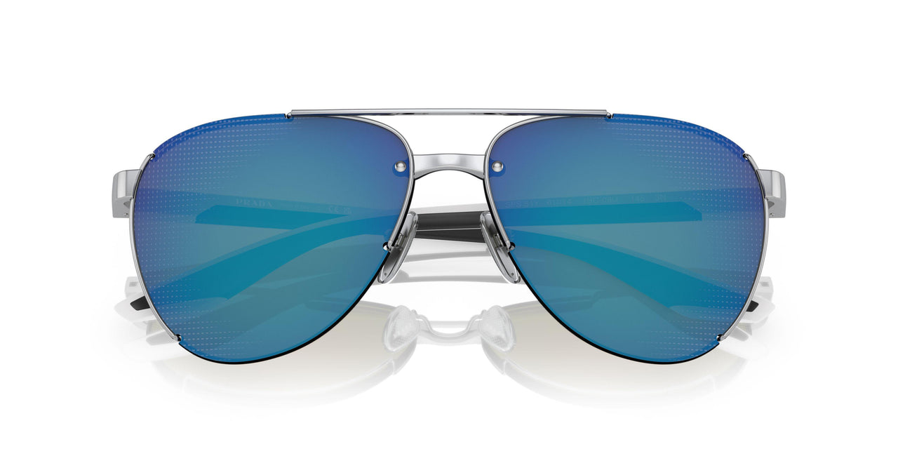1BC08U - Silver - Light Green Mirror Blue