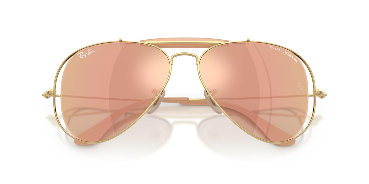 001/7J - Gold - Dark Brown Mirror Rose Gold