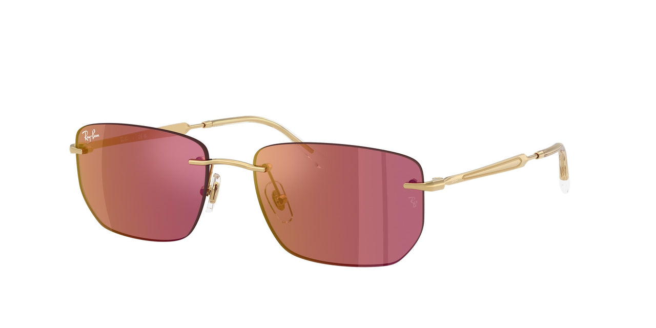 001/D0 - Gold - Dark Violet Mirror Red