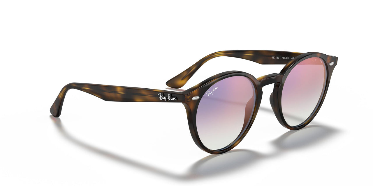 710/X0 - Havana - Gradient Blue Mirror Red