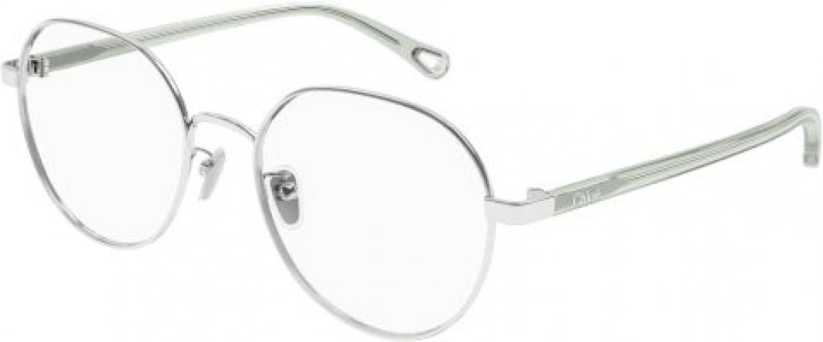 Chloe Silver Round Glasses CH0320O Chloé Rectangular Eyeglasses 003 Silver - eye-oo.com main image 4