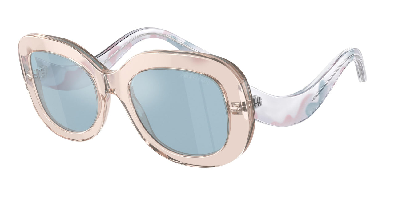 61511N - Pink - Light Blue Mirror Silver