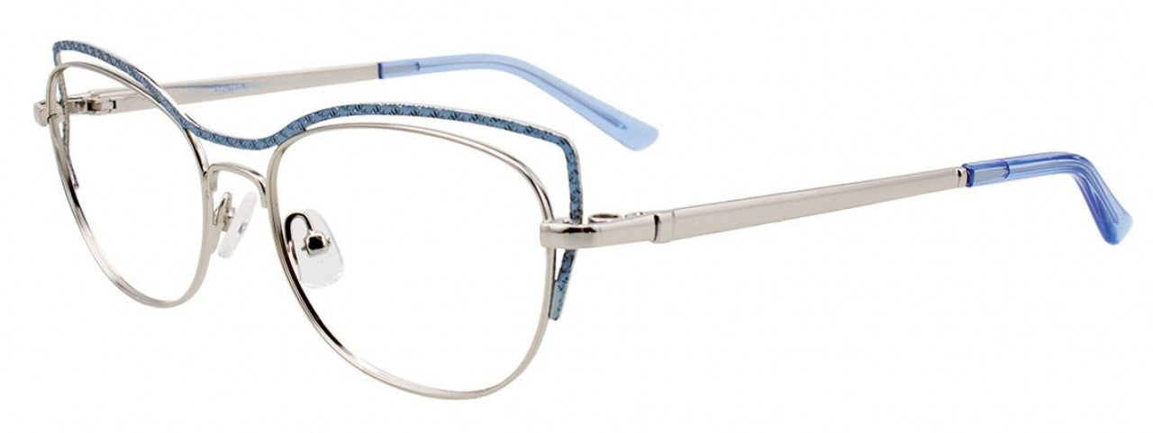 50 - Shiny Light Blue & Silver