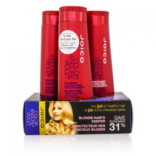 Joico Color Endure Violet Blonde Hair's Keeper Set Value $48