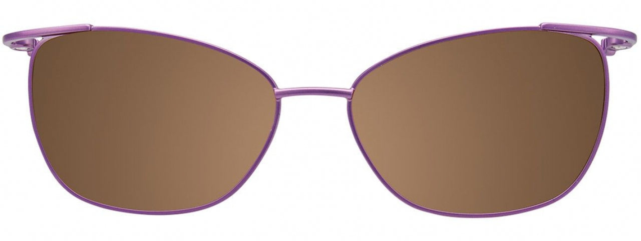 10 - Satin Light Brown & Purple/Purple Crystal