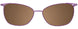 10 - Satin Light Brown & Purple/Purple Crystal