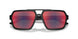 DG008F - Black - Dark Grey Mirror Blue/red