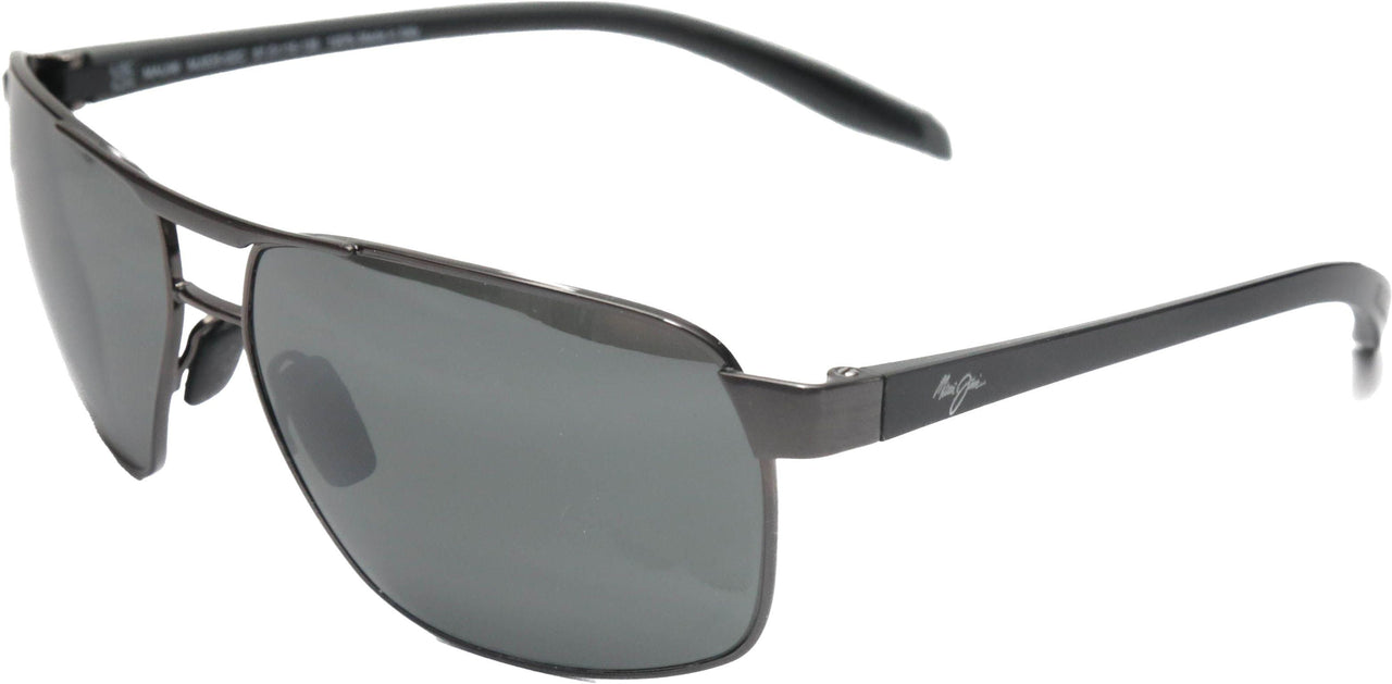 02C - Dark Gunmetal With Black And Grey Temples - Neutral Grey