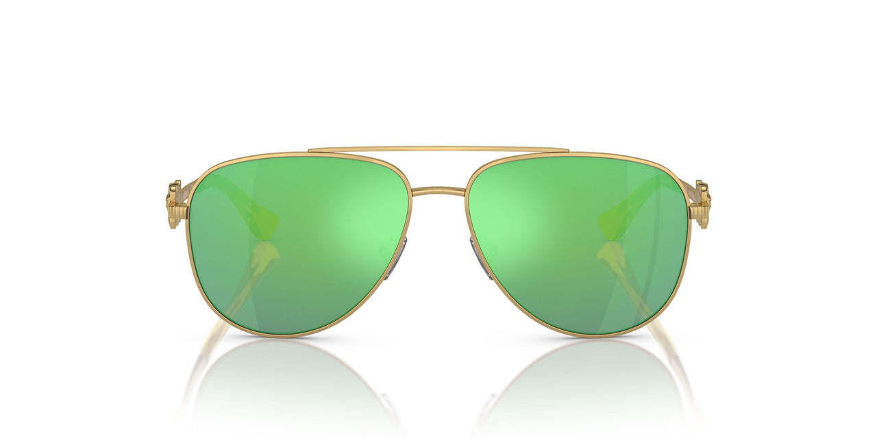 10023R - Gold - Light Green Mirror Green