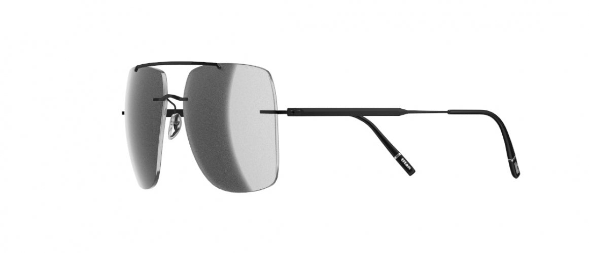 9040 - Pure Black - SLM Silver Mirror Gradient