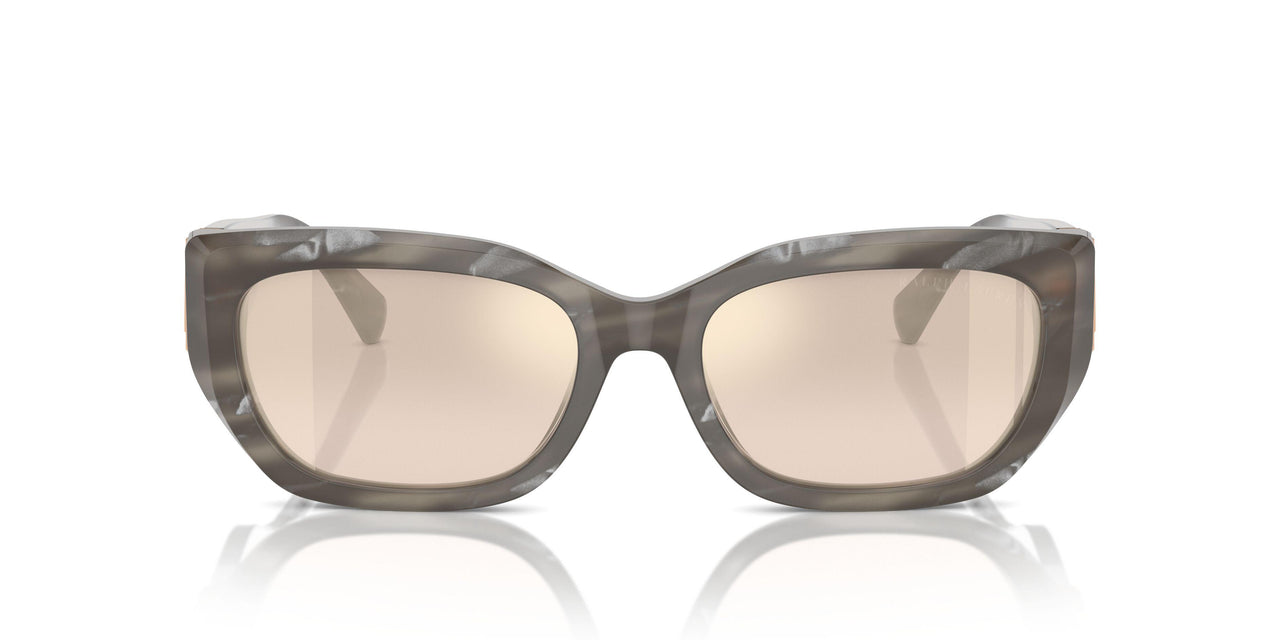 61754E - Black - Brown Gradient Mirror Gold