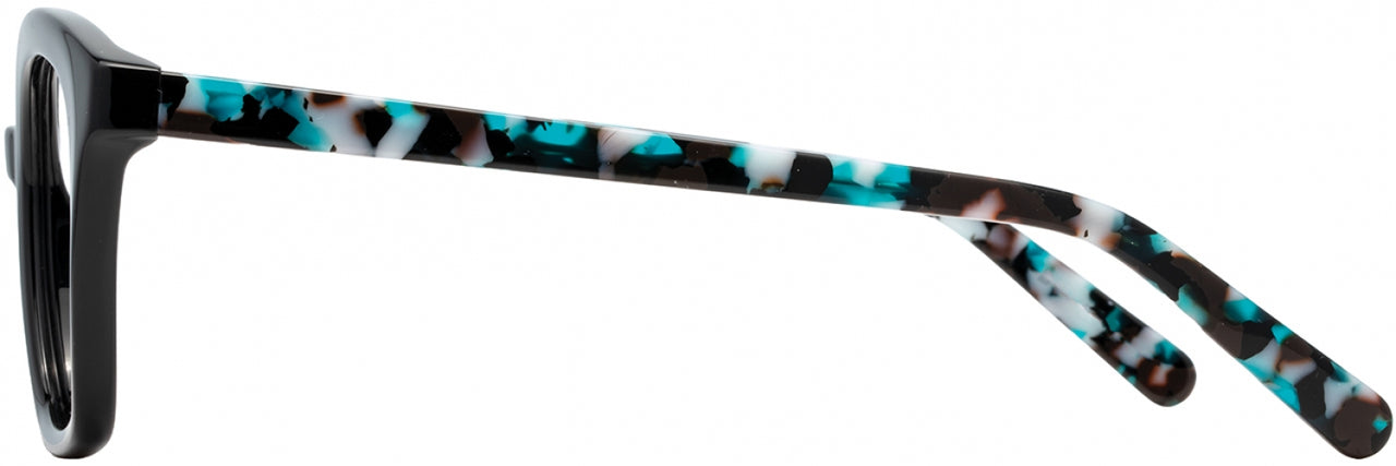 2 - Black / Turquoise Demi
