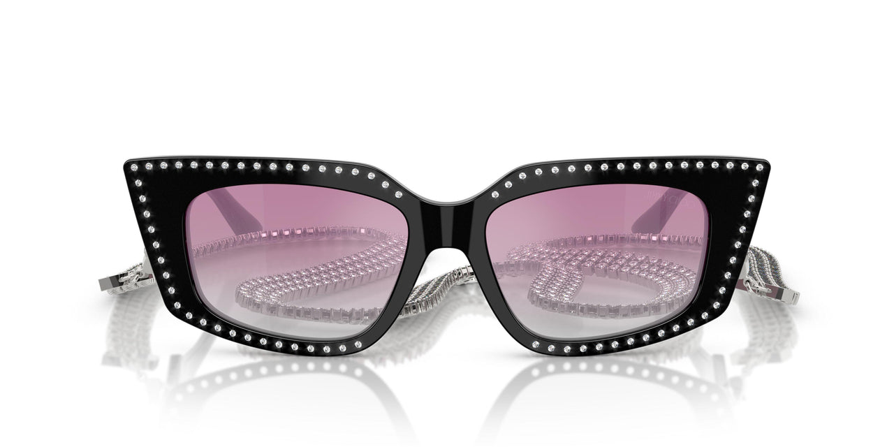 500058 - Black - Clear Gradient Fuxia Mirror Silver