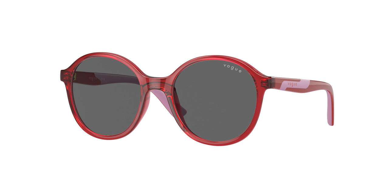 306687 - Transparent Dark Red - Dark grey