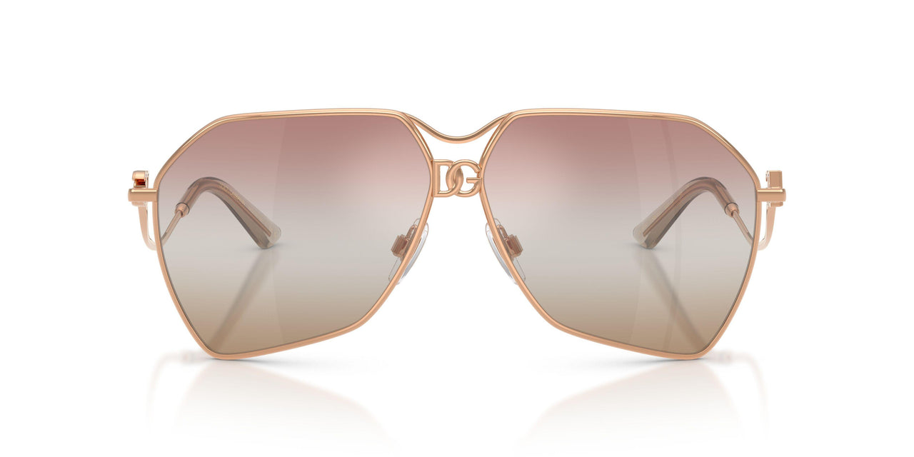 1298EL - Gold - Pink Gradient Brown Mirror
