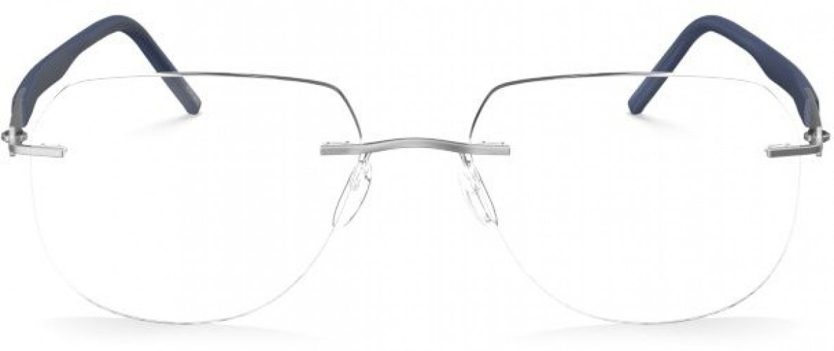 7000 - Rhodium / Navy Blue