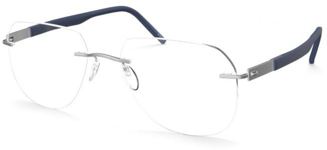 7000 - Rhodium / Navy Blue