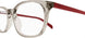 012 - Beige/Red - Transparent