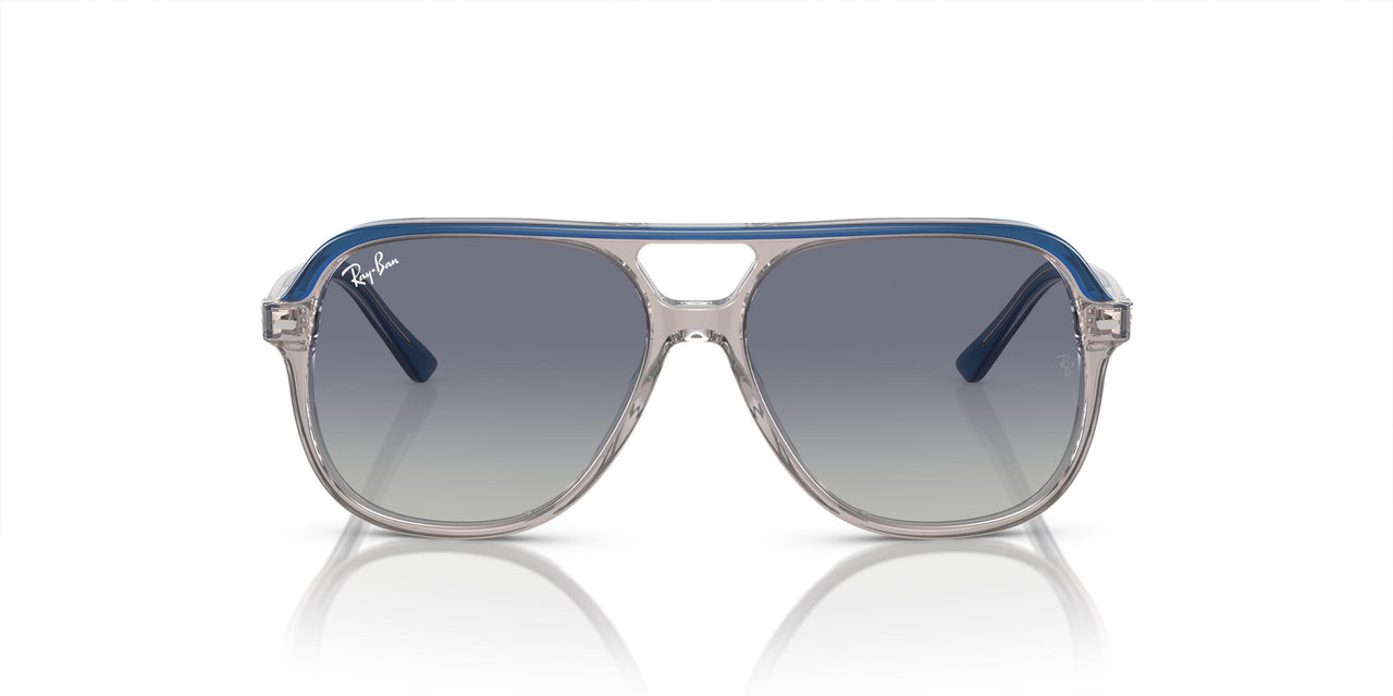 71554L - Top Dark Blue & Brown & Light Grey - Grey/blue