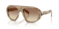 25P21C - LIGHT BEIGE HORN - BROWN GRADIENT