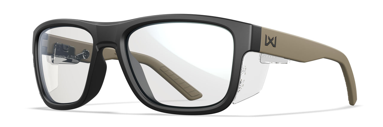 AC6OVN14F Matte Black Front Tan Temples