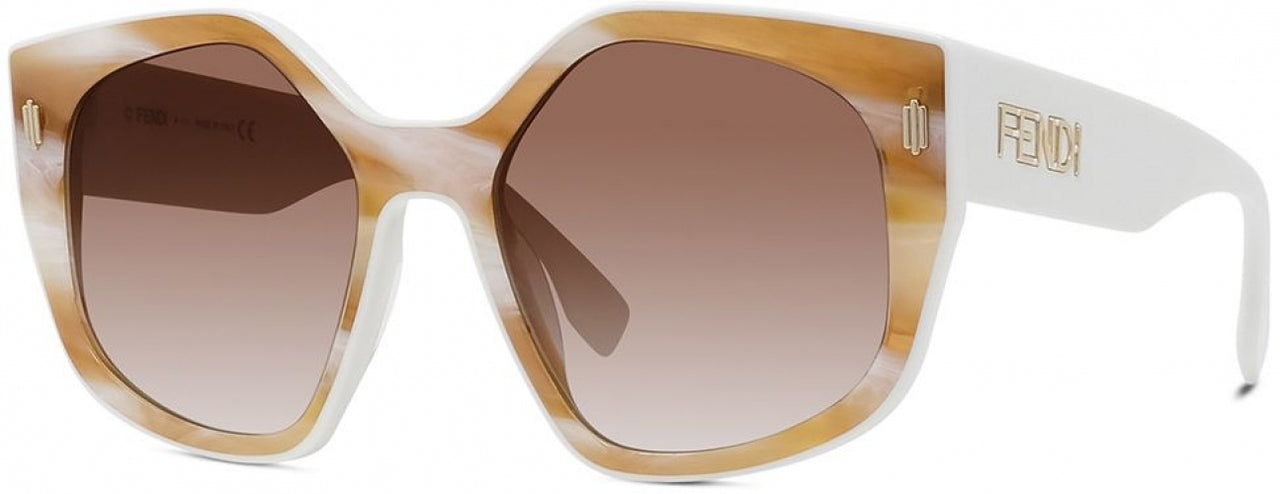 60F - Shiny Blonde Marble - Brown
