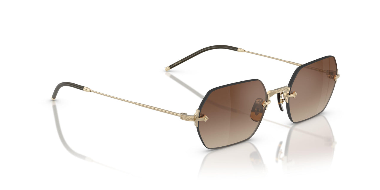 5035Q1 - Gold - Dark Brown Gradient Mirror