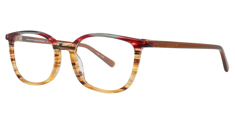10 - Brown Marbled & Red