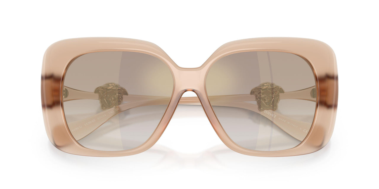 55386E - Pink - Gradient Brown Mirror Gold