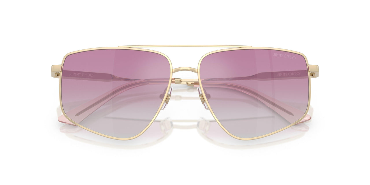 300658 - Gold - Clear Gradient Fuxia Mirror Silver