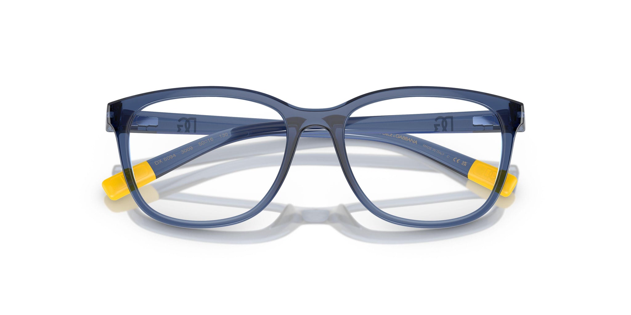 Dolce & Gabbana KIDS DX 5094 3009 Opal Azure Plastic Rectangle Eyeglasses 48mm Dolce & Gabbana DX5094 3009 Eyeglasses Youth Boy main image 3