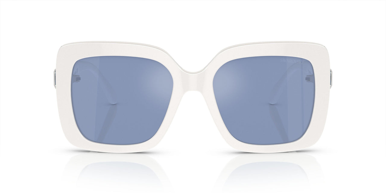 100355 - White - Light Blue Mirror Silver