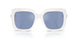 100355 - White - Light Blue Mirror Silver