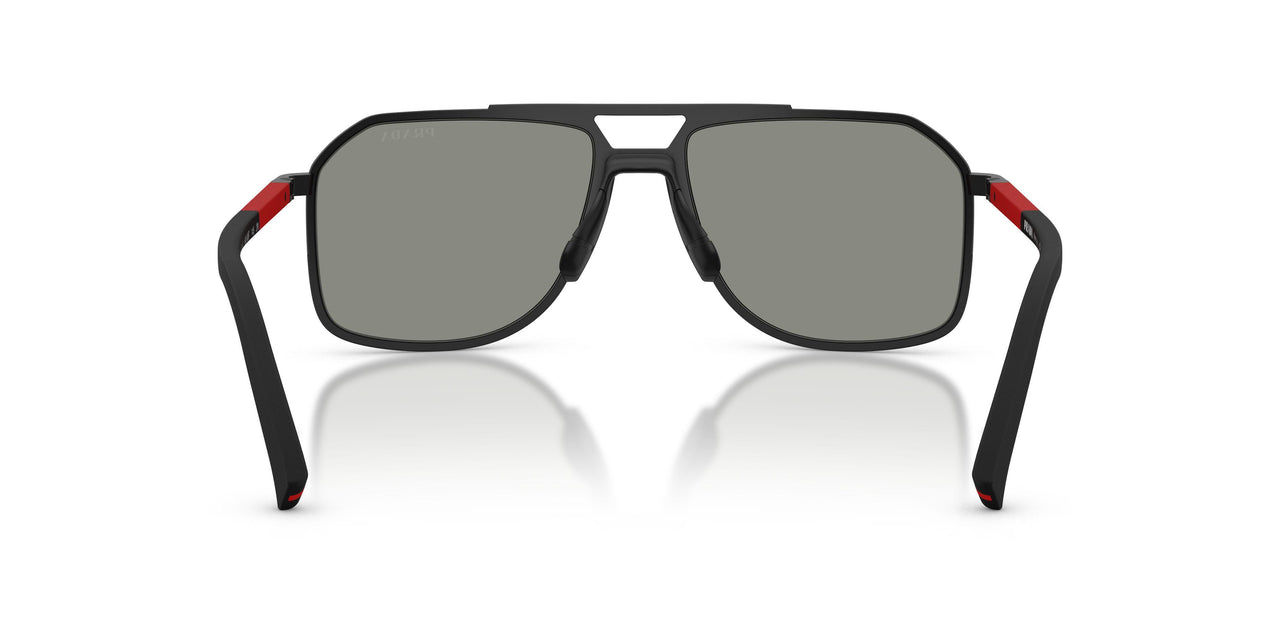 1BO08F - Black - Dark Grey Mirror Blue/red