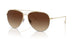 5292Q1 - Gold - Dark Brown Gradient Mirror