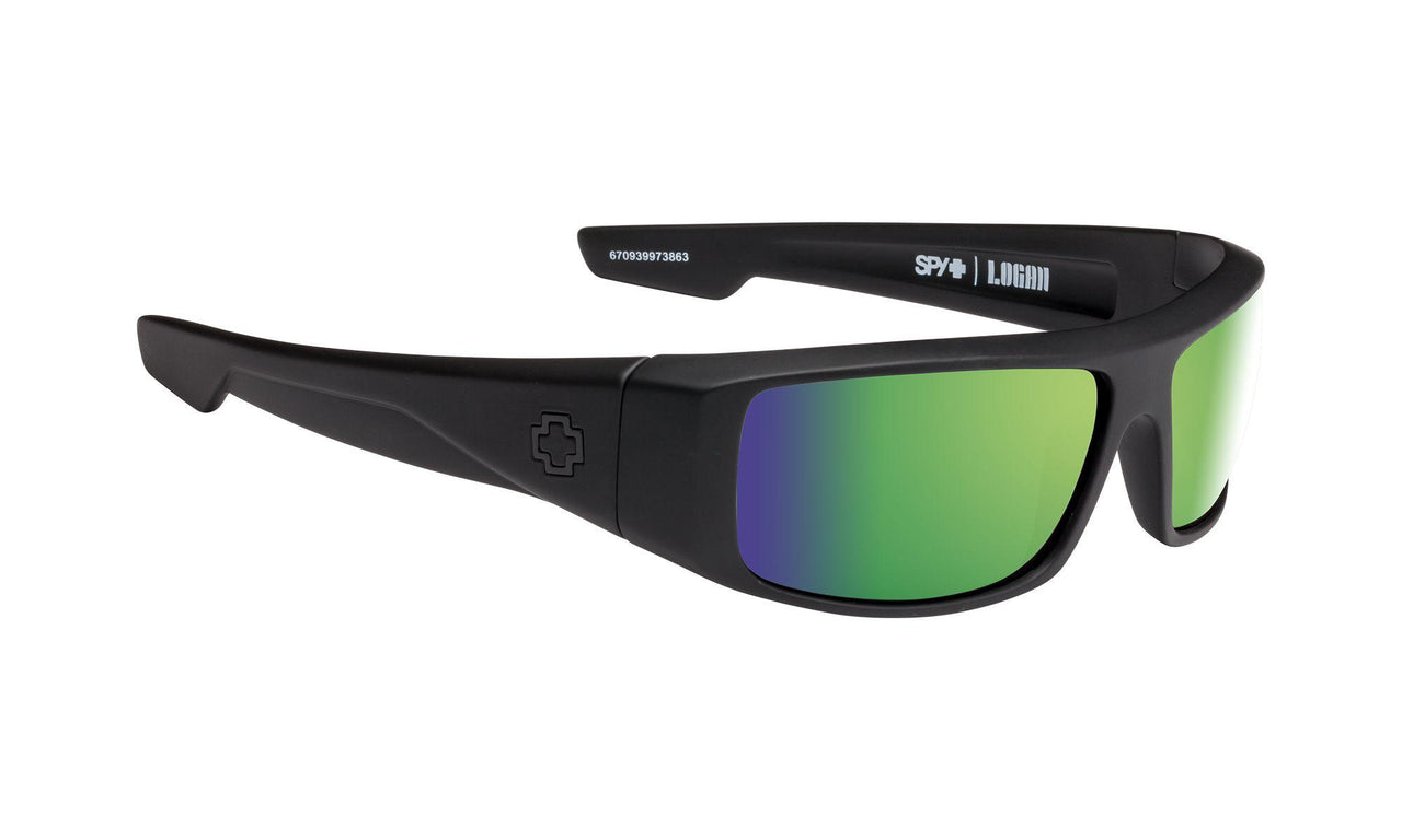 374861 - Matte Black - Happy Bronze Polar with Green Spectra