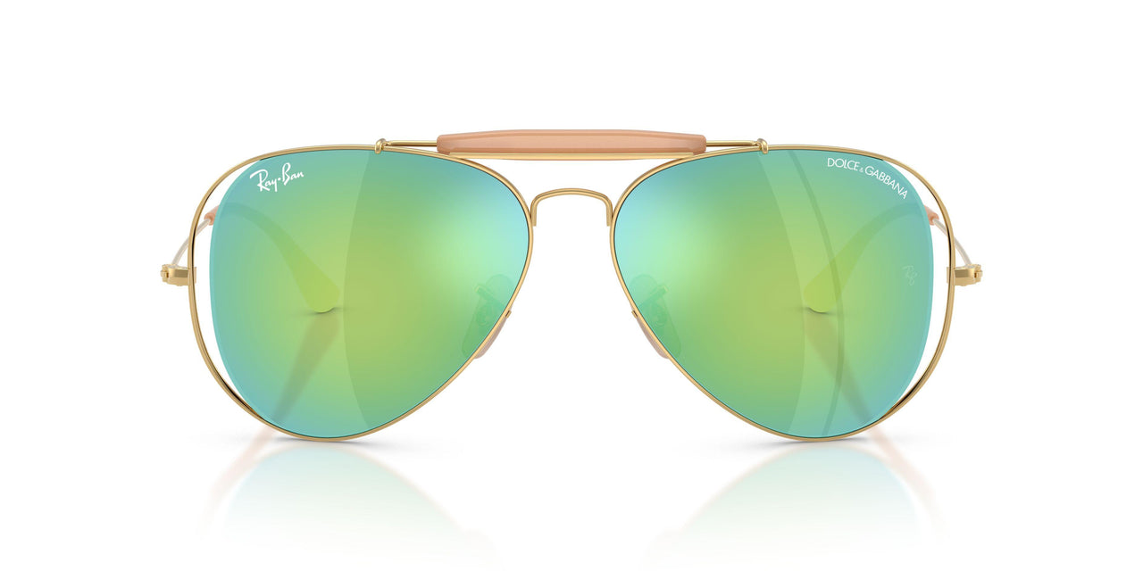 001/8N - Gold - Green Mirror Green