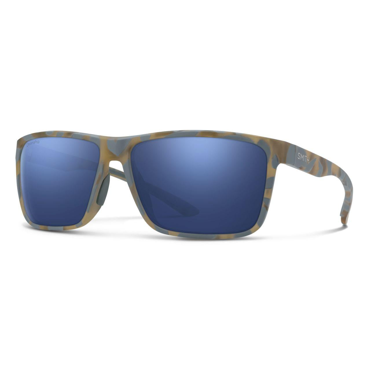 203682U1F614J - Matte Flint - Tarmac Tortoise - ChromaPop Glass Polarized Dark Blue Mirror