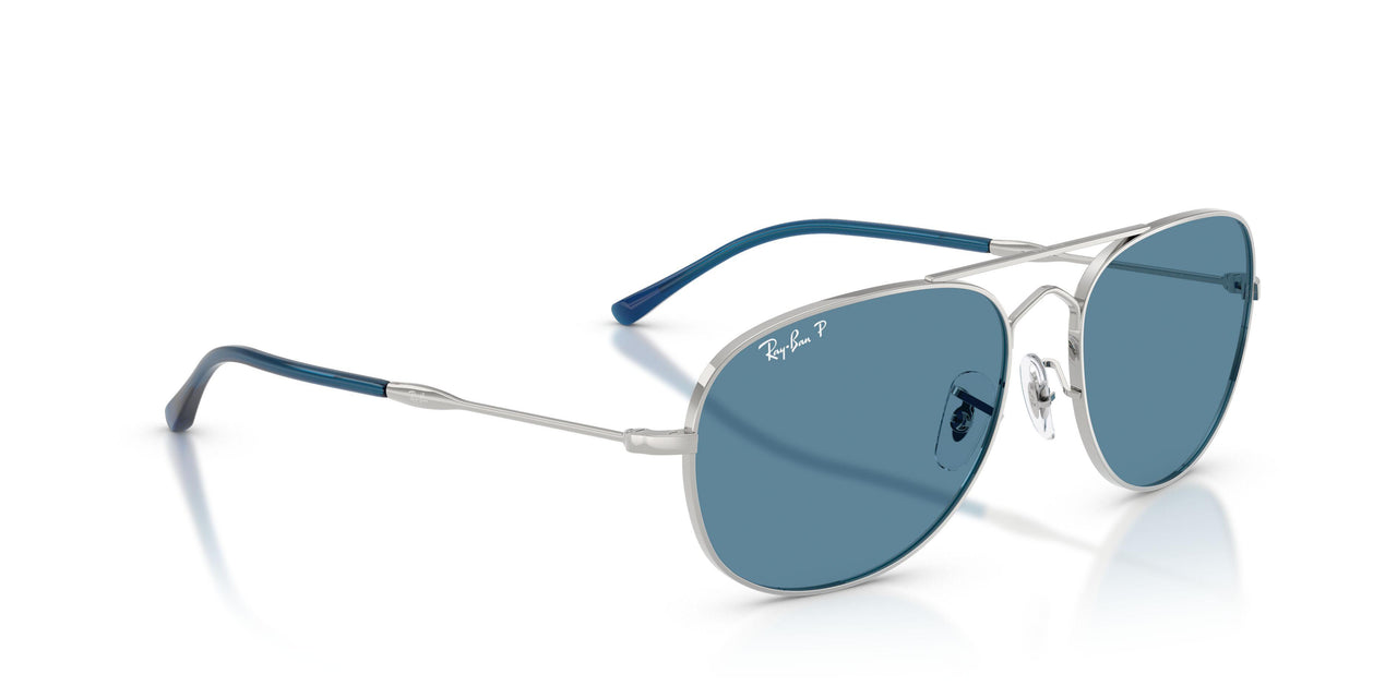 003/S2 - Silver - Polarized Blue