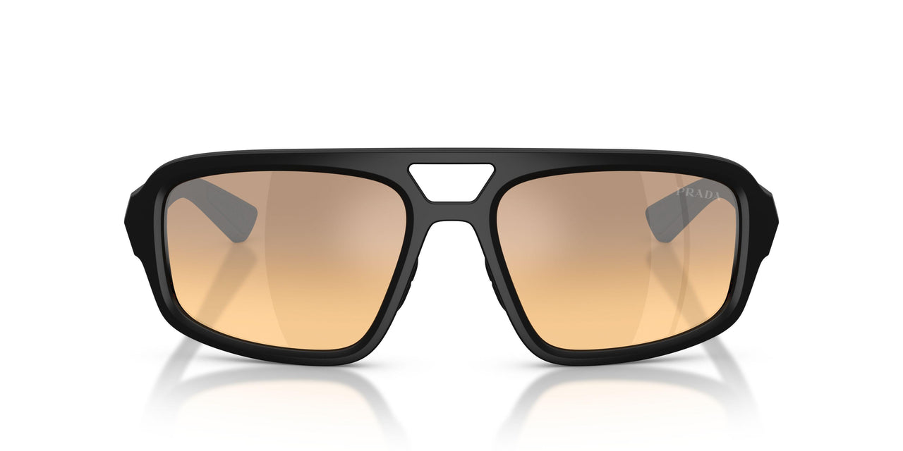 1BO40Z - Black - Orange Mirror Silver Gradient