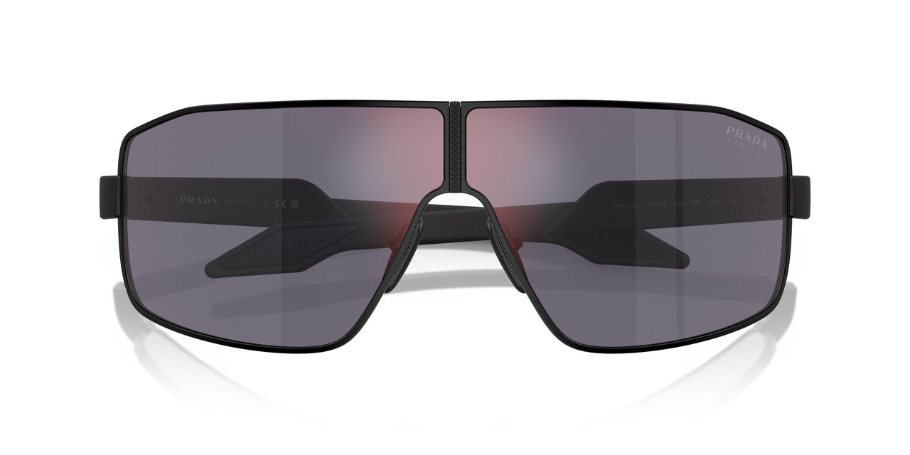 1BO10A - Black - Dark Grey Mirror Blue/red