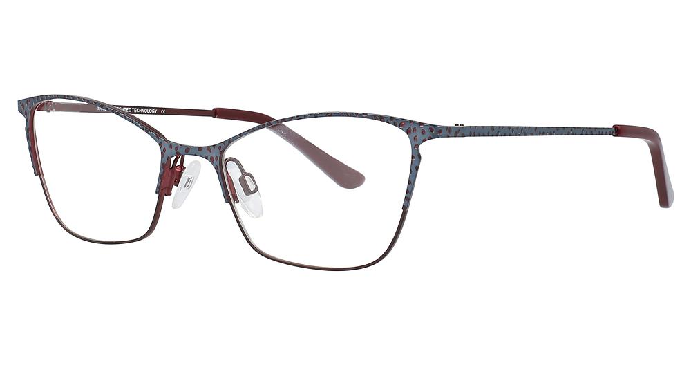35 - Satin Dark Red & Steel Blue